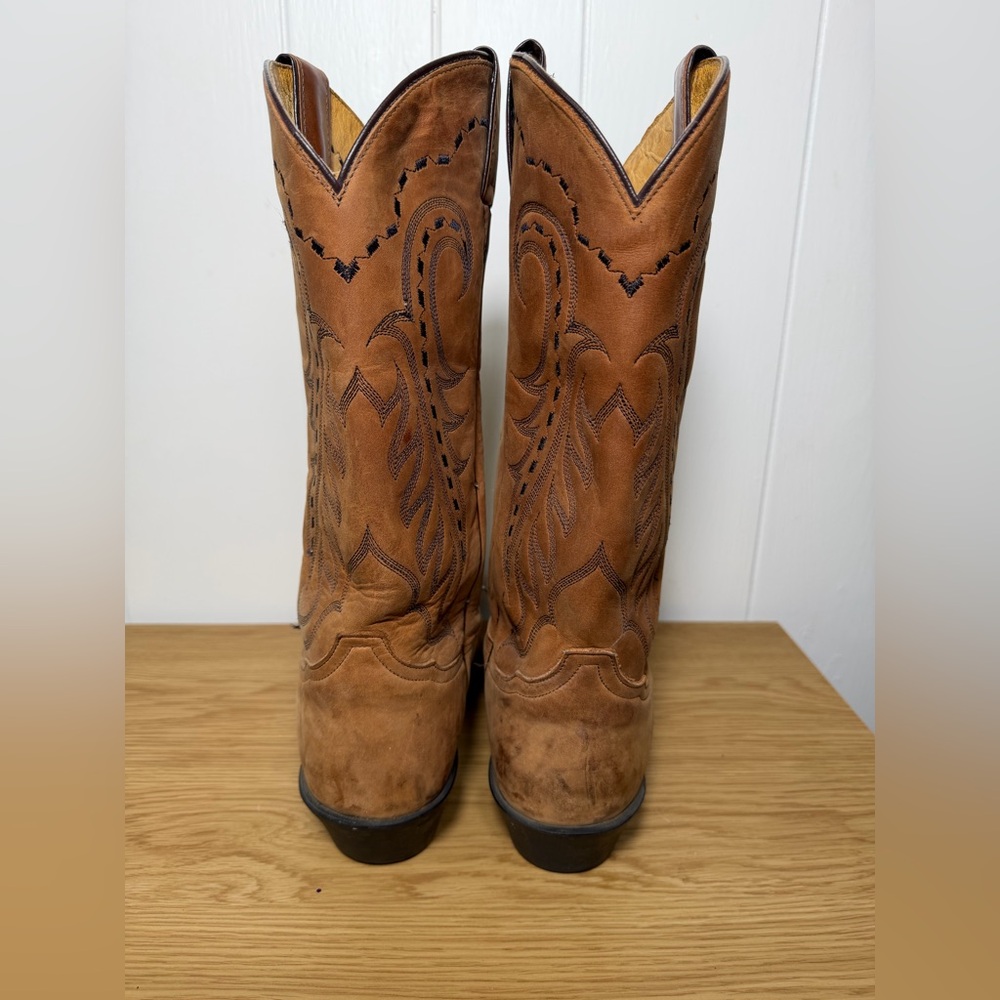 Tony Lama Boots 2001 Vintage Stallion‎ Cowboy Boots Mens Size 10 western - Picture 4 of 9